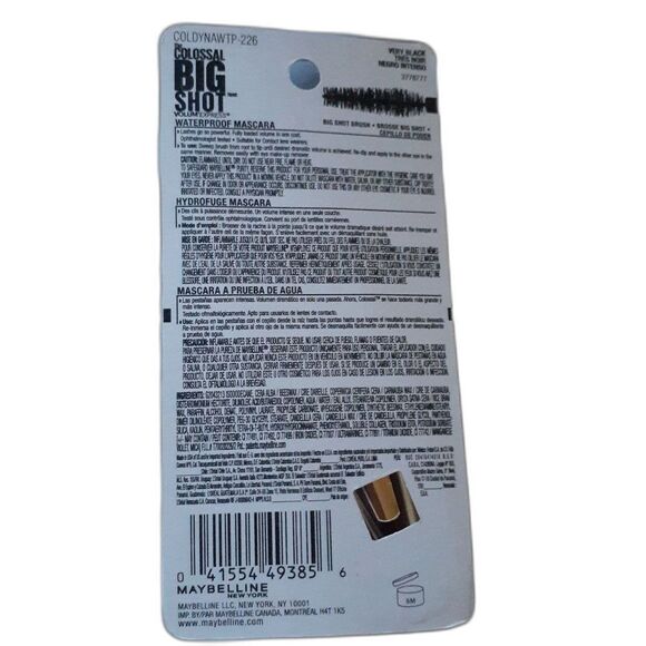 Maybelline Colossal Big Shot Mascara  226 very black - Picture 2 of 5